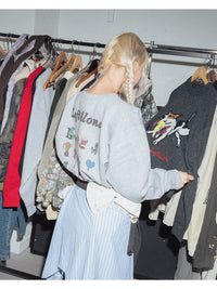 DRAWN SWEAT -HEATHER GREY-