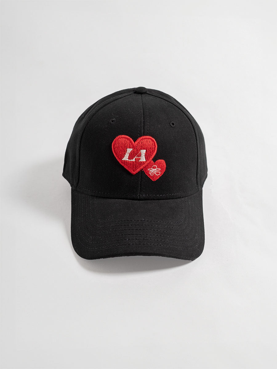 HEART CAP -BLACK-