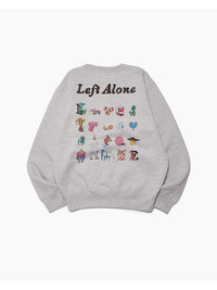 DRAWN SWEAT -HEATHER GREY-