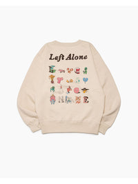 DRAWN SWEAT -BEIGE-