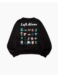 DRAWN SWEAT -BLACK-