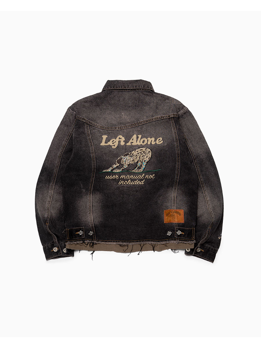 LEFT ALONE RAW WAVE DENIM JKT -BLACK- – LEFT ALONE OFFICIAL ONLINE