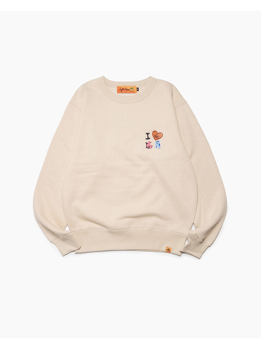 DRAWN SWEAT -BEIGE-