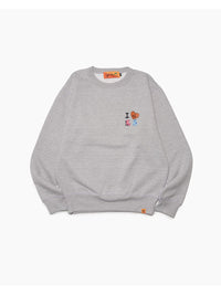 DRAWN SWEAT -HEATHER GREY-