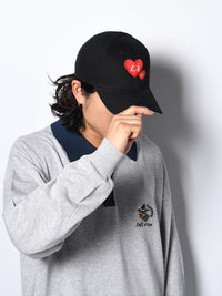 HEART CAP -BLACK-