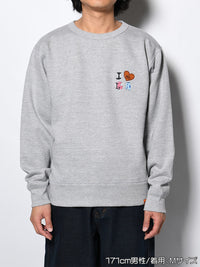 DRAWN SWEAT -HEATHER GREY-