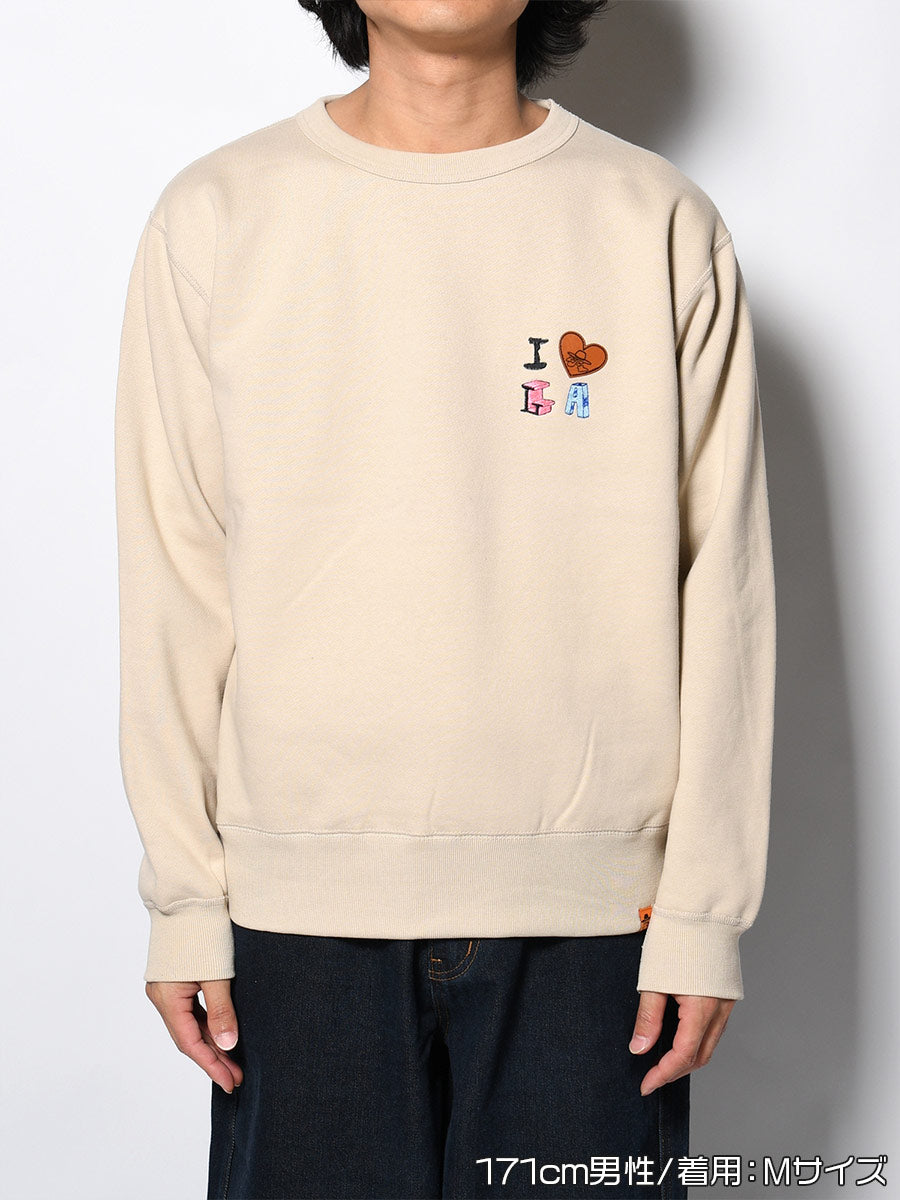 DRAWN SWEAT -BEIGE-