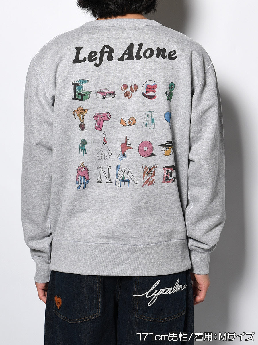DRAWN SWEAT -HEATHER GREY-