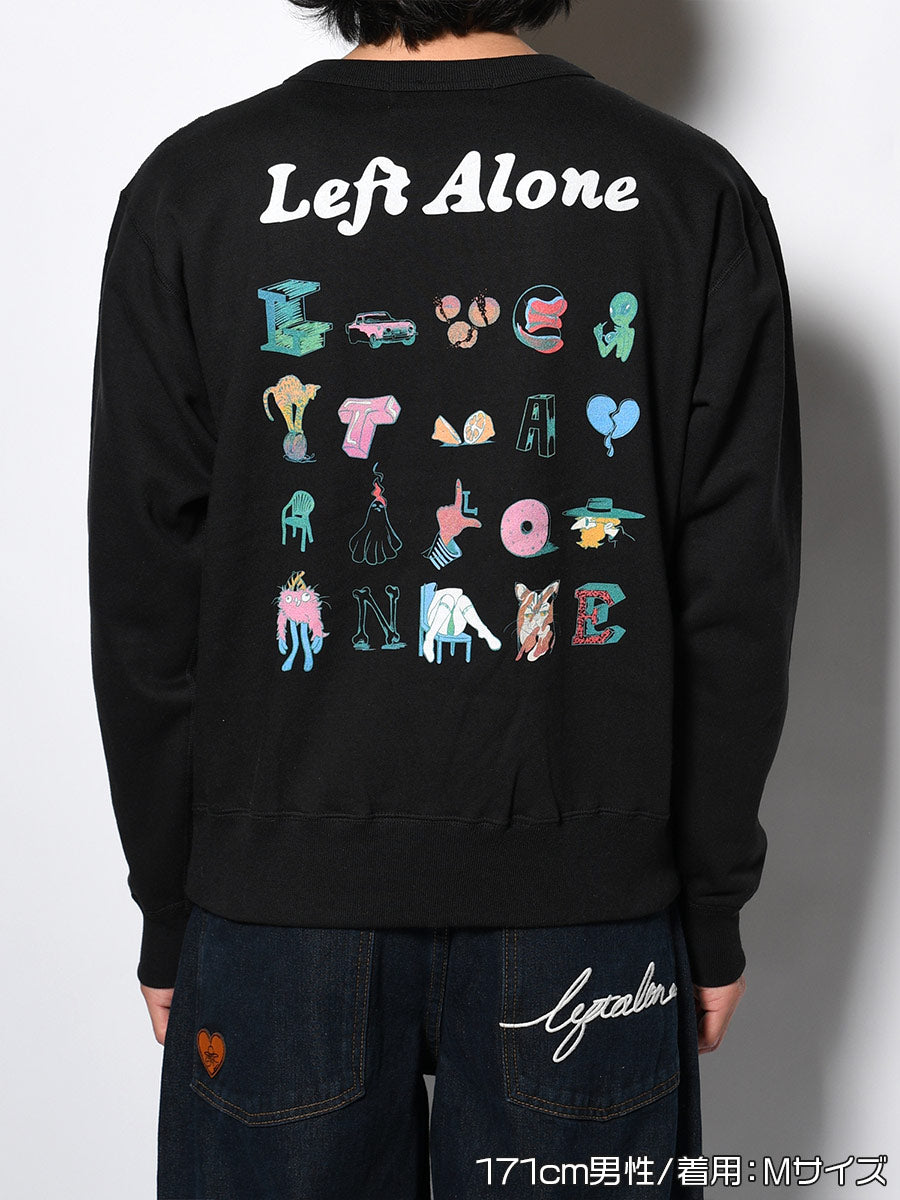 DRAWN SWEAT -BLACK-