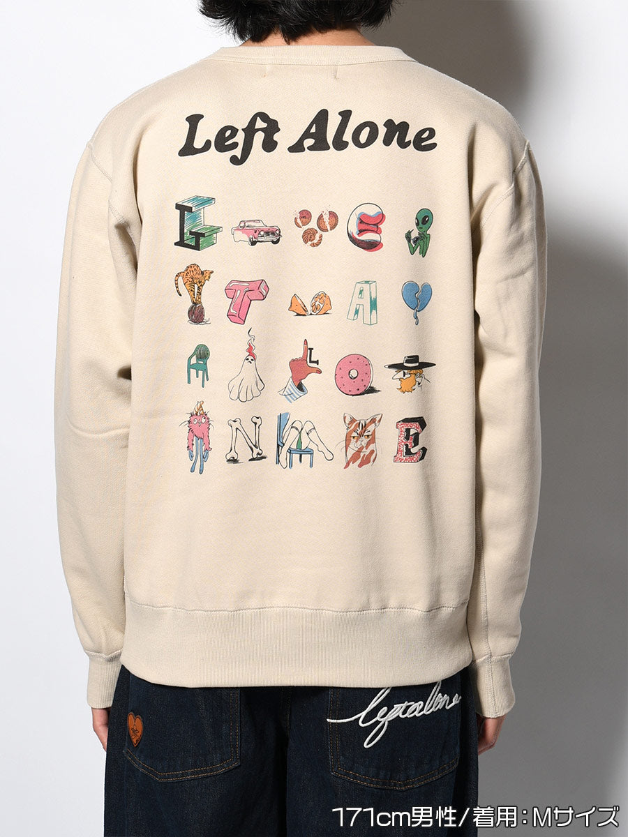 DRAWN SWEAT -BEIGE-