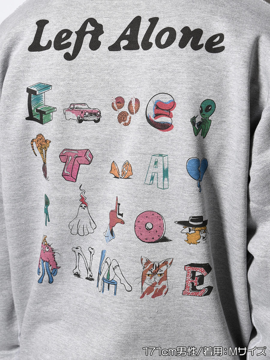 DRAWN SWEAT -HEATHER GREY-