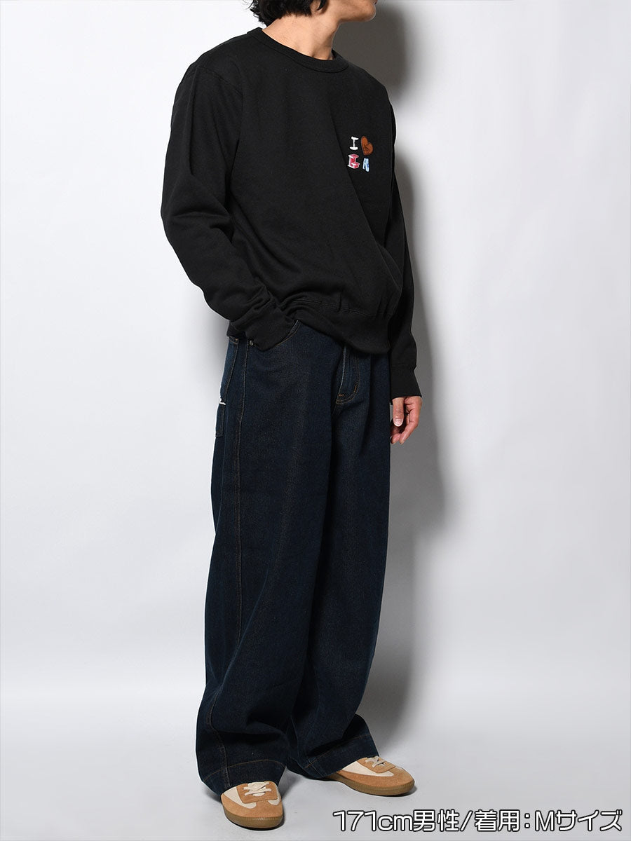 DRAWN SWEAT -BLACK-