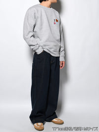 DRAWN SWEAT -HEATHER GREY-