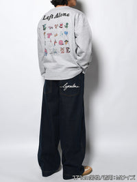 DRAWN SWEAT -HEATHER GREY-