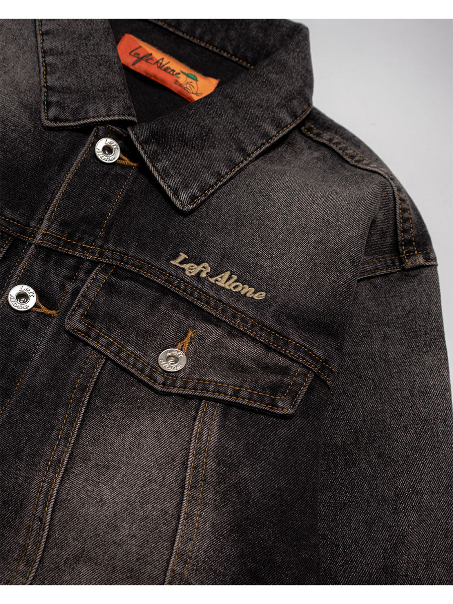 LEFT ALONE 20ss デニムジャケット 限定値下げ中 LEFT ALONE RAW WAVE DENIM JKT -BLACK- – LEFT ALONE OFFICIAL ONLINE