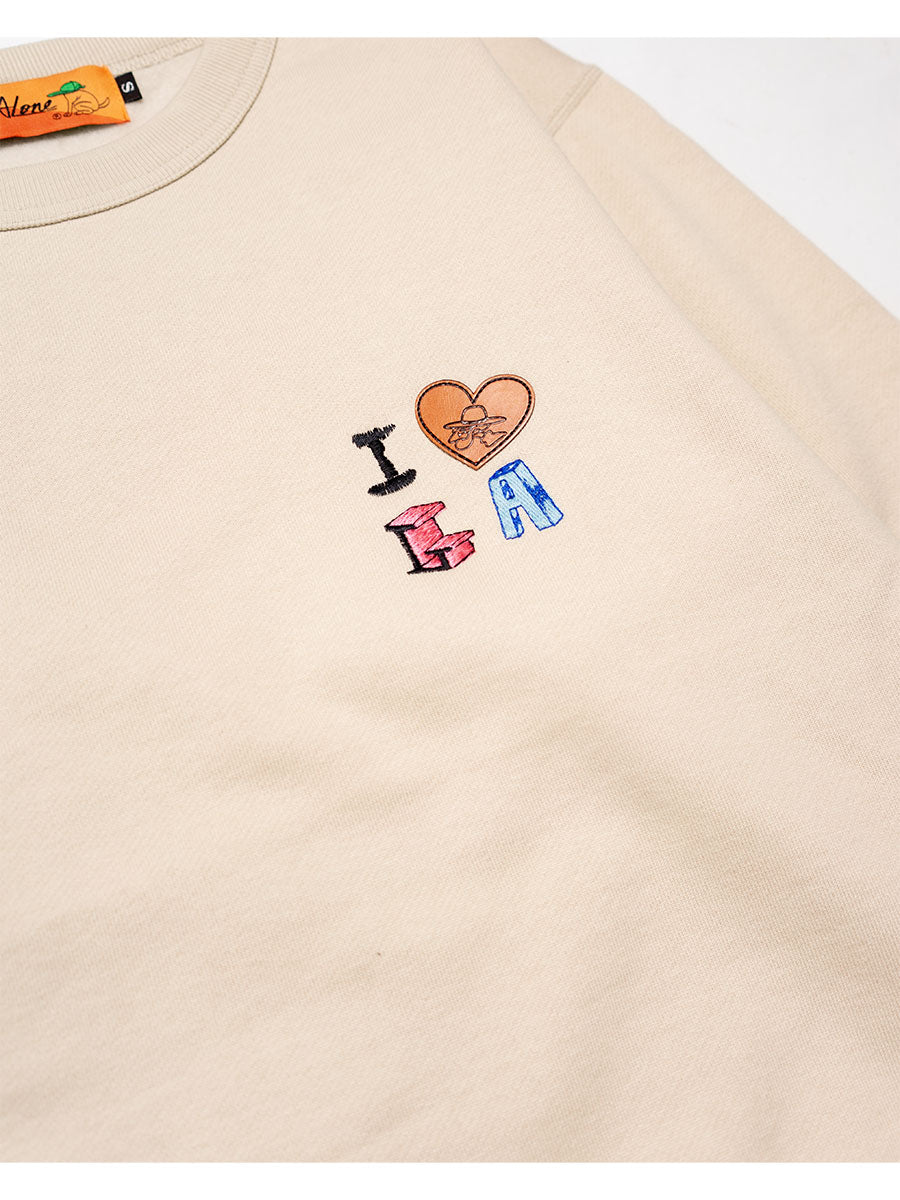 DRAWN SWEAT -BEIGE-