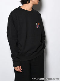 DRAWN SWEAT -BLACK-