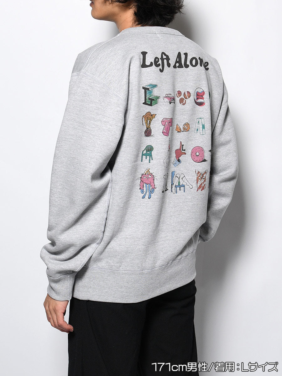 DRAWN SWEAT -HEATHER GREY-