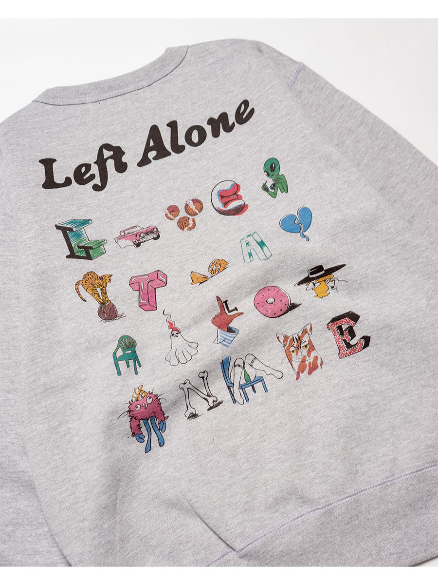 DRAWN SWEAT -HEATHER GREY-
