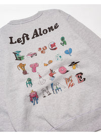 DRAWN SWEAT -HEATHER GREY-
