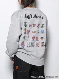 DRAWN SWEAT -HEATHER GREY-