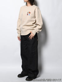 DRAWN SWEAT -BEIGE-