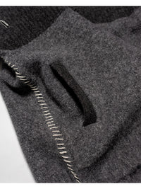 HALF ZIP KNIT -CHARCOAL-