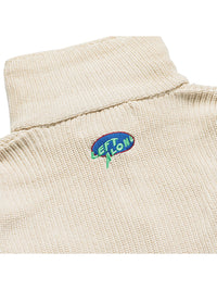 HALF ZIP KNIT -NATURAL-