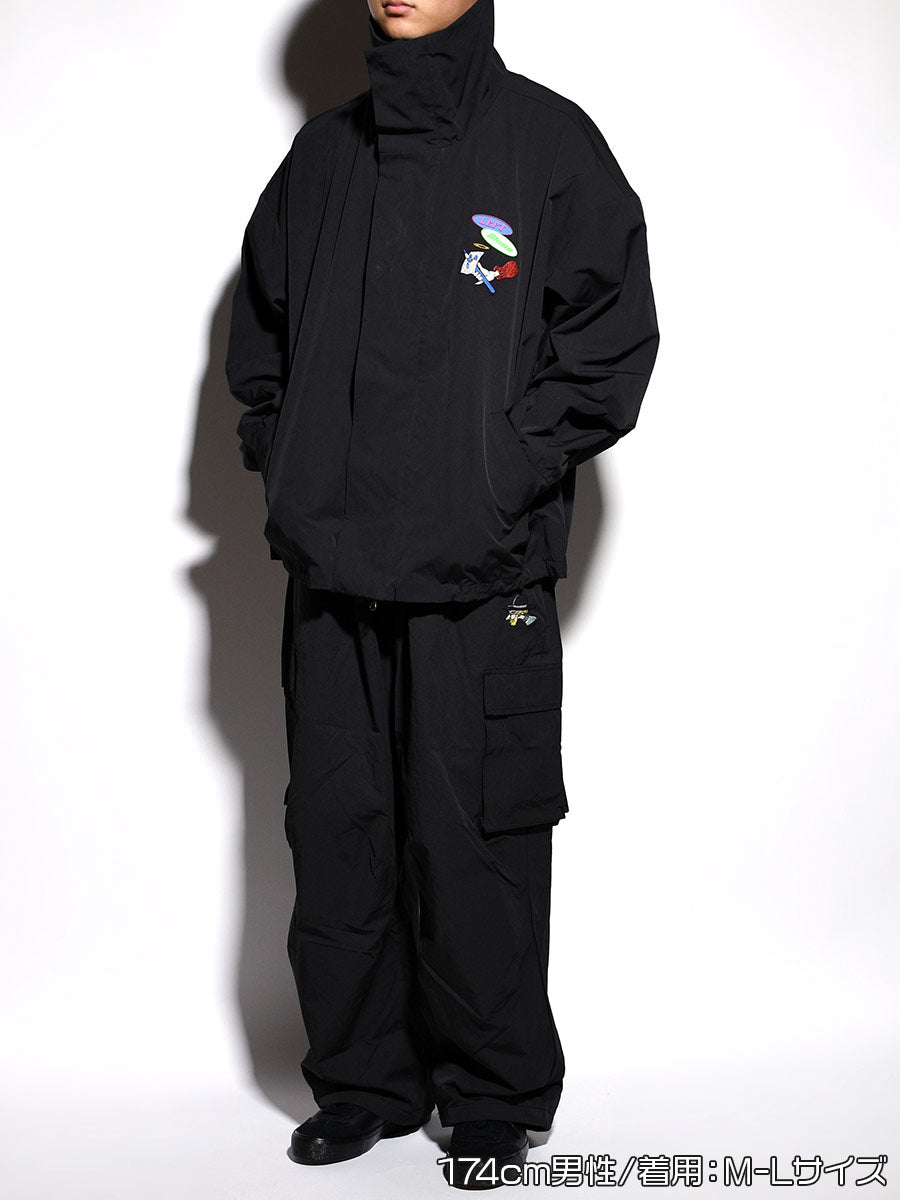 CARGO PANTS -BLACK-