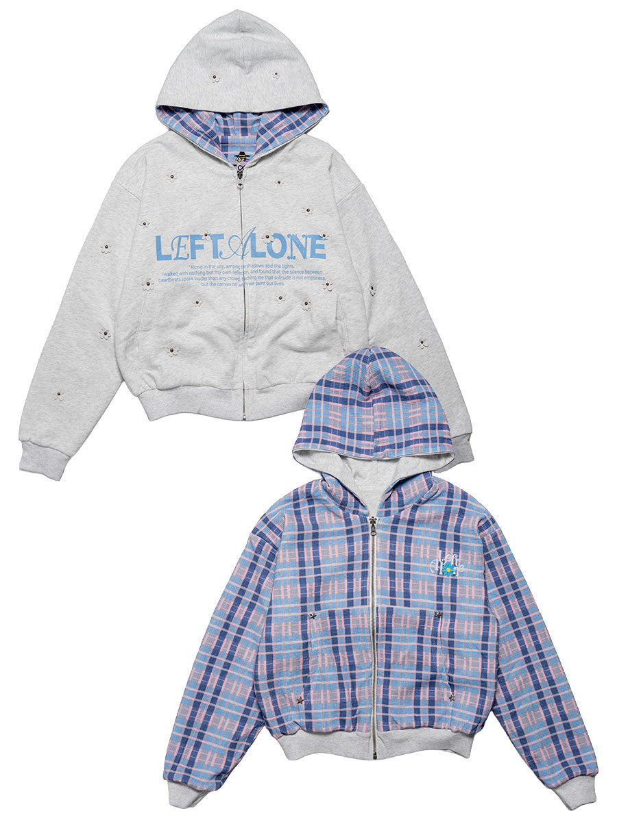 REVERSIBLE HOODIE -ASH-