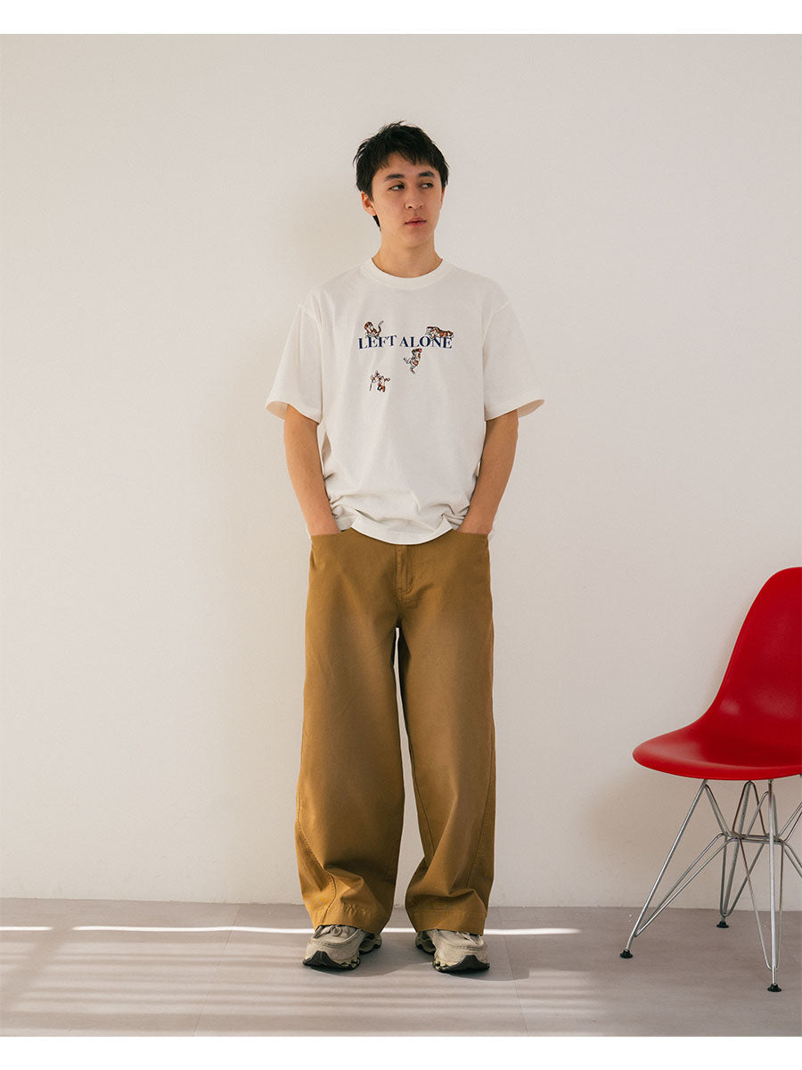 FREE DOG SS TEE -BROWN-