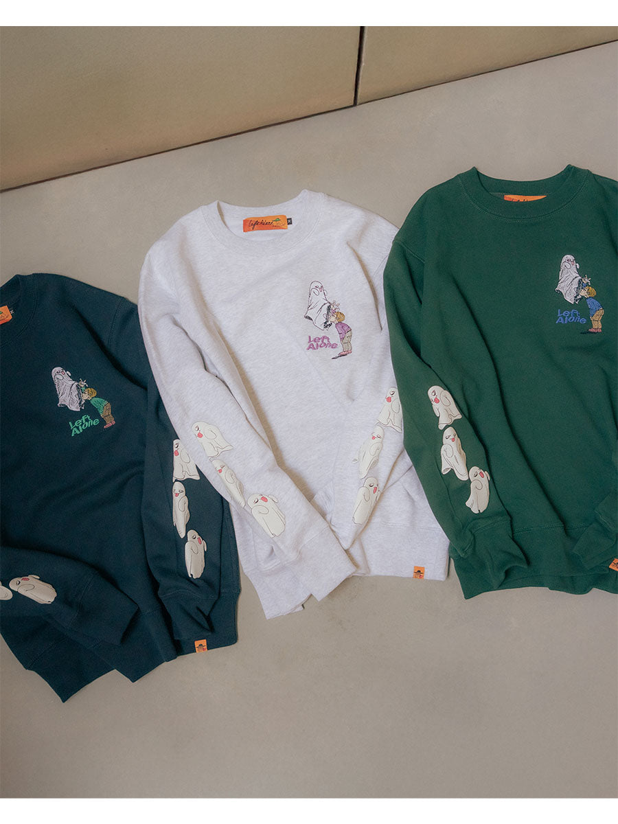 GHOST PUFF SWEAT -GREEN-