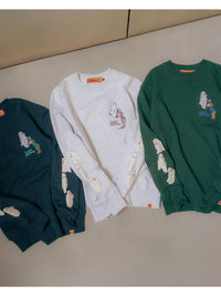 GHOST PUFF SWEAT -NAVY-