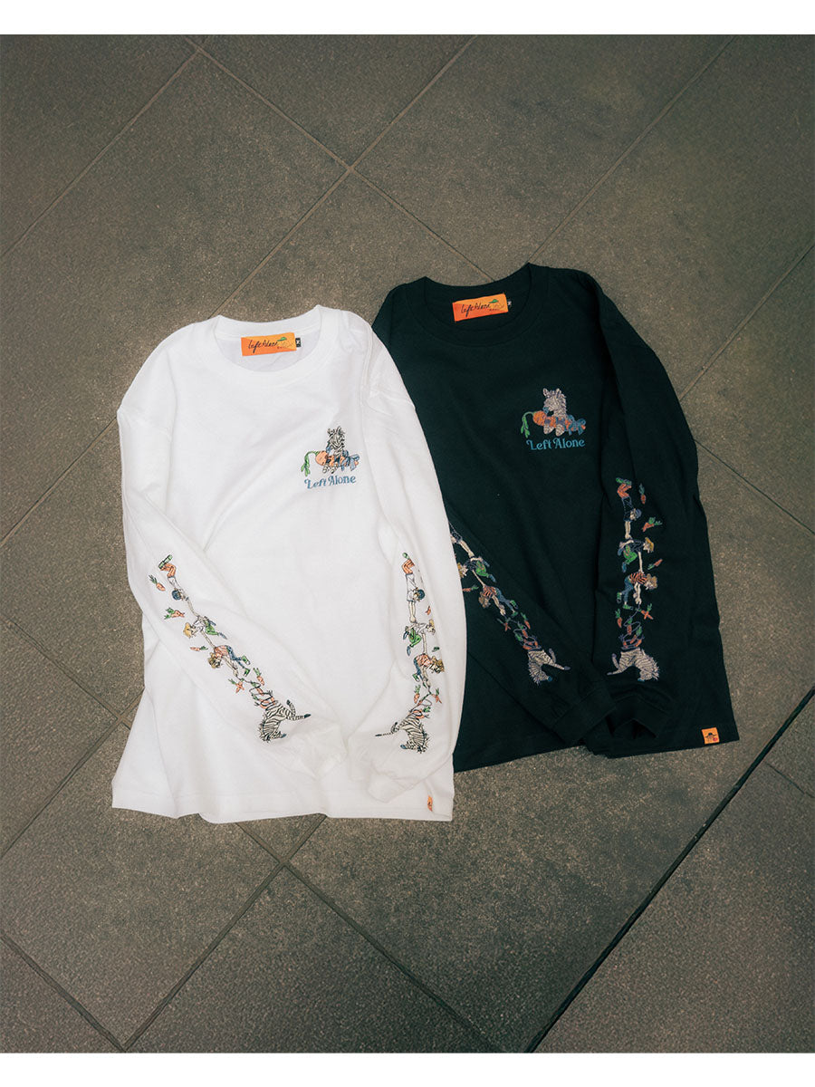 FAVORITE ZEBRA LS TEE -BLACK-