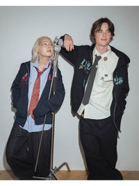 CAT ZIP PARKA -HEATHER GREY-