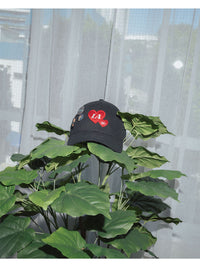 HEART CAP -BLACK-