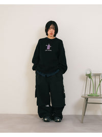 CREW KNIT -BLACK-