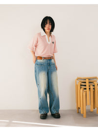 BORDER SS SKIPPER SH -PINK-