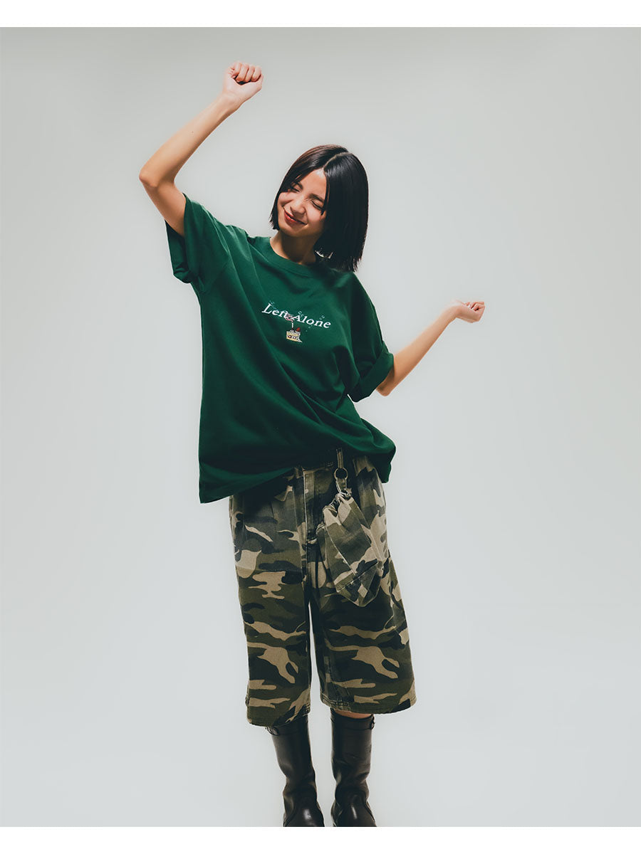 SMOKING CAKE S/S TEE -BLACK-