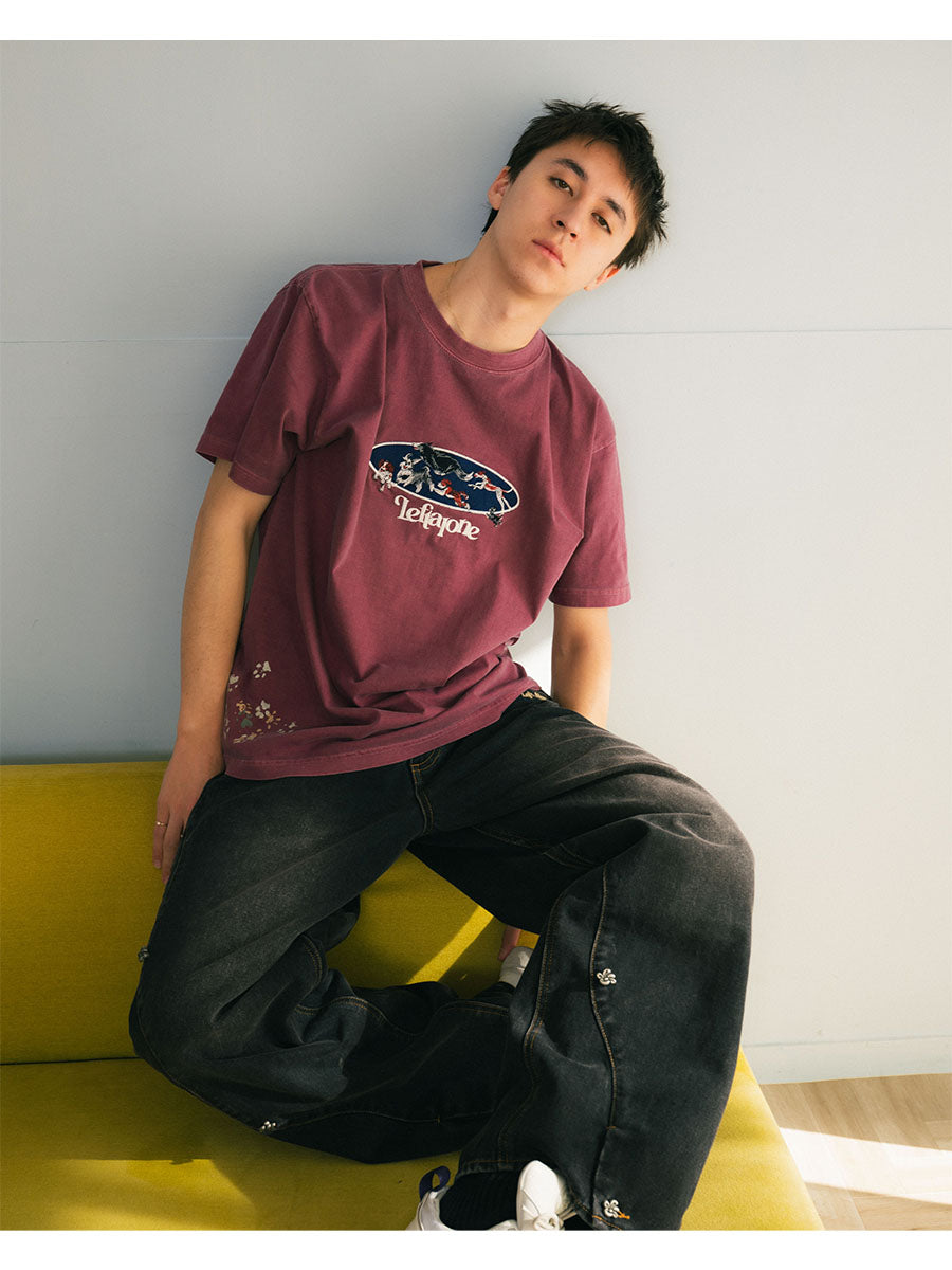 PIGMENT DOG SS TEE -BLACK-
