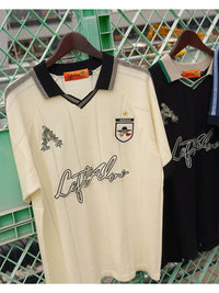 KNIT GAME SHIRT -NAVY-
