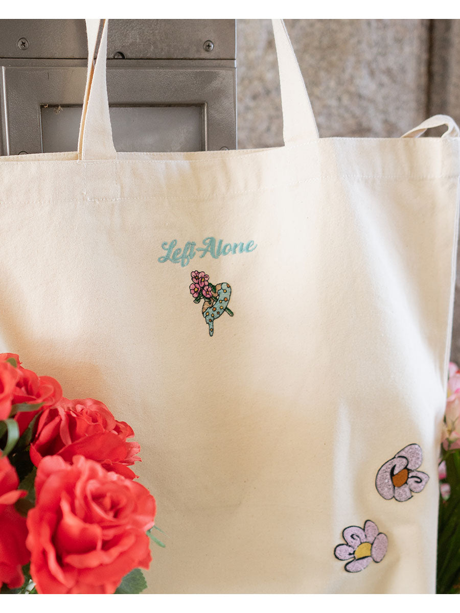 FLOWER 2WAY BAG -BLACK-