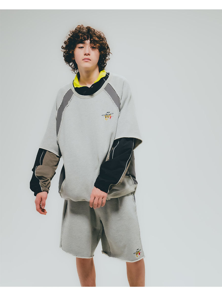SWEAT SHORTS -BEIGE-