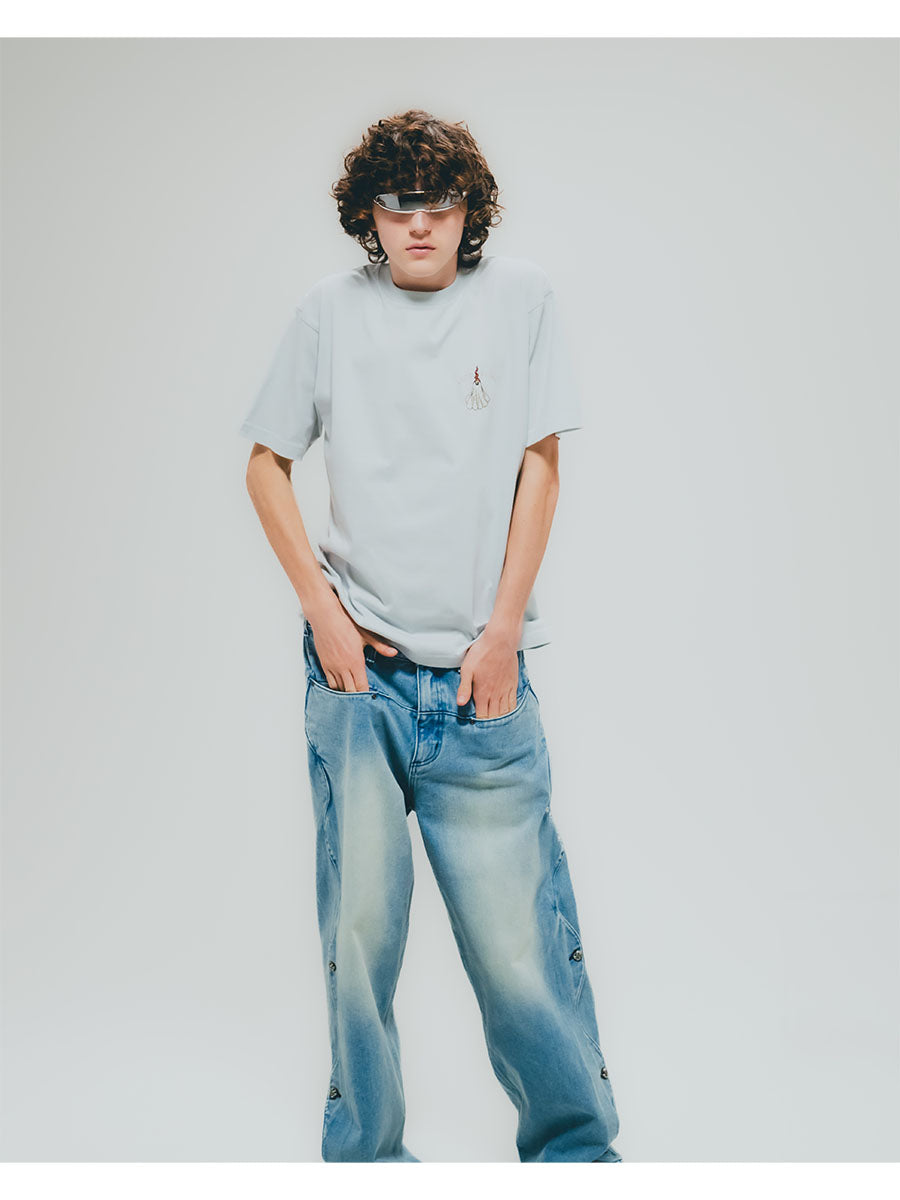 WAVE DENIM PANTS -INDIGO-