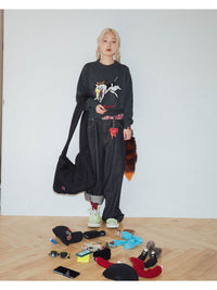 DOG KNIT -BLACK-
