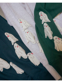 GHOST PUFF SWEAT -GREEN-