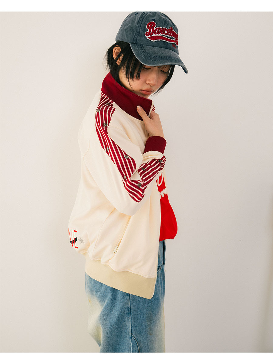 ZEBPARD TRACK JKT -LIGHT BLUE-