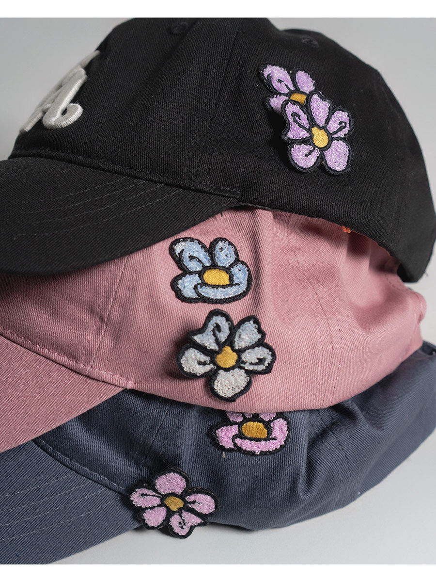 FLOWER CAP -BLACK-