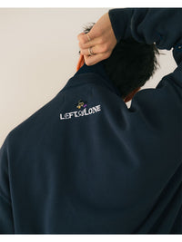 FLOWER GARDEN CARDIGAN -NAVY-