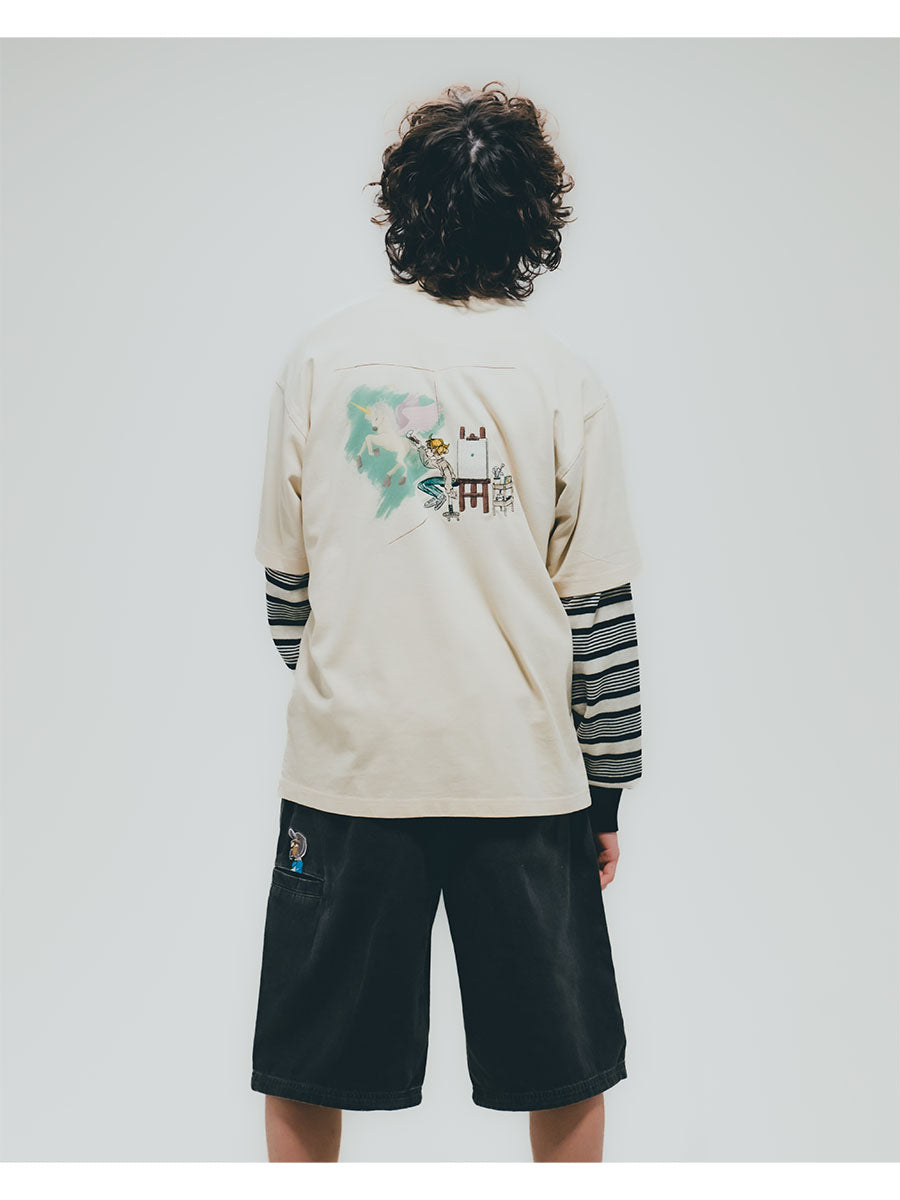 PAINTER S/S TEE -NAVY-